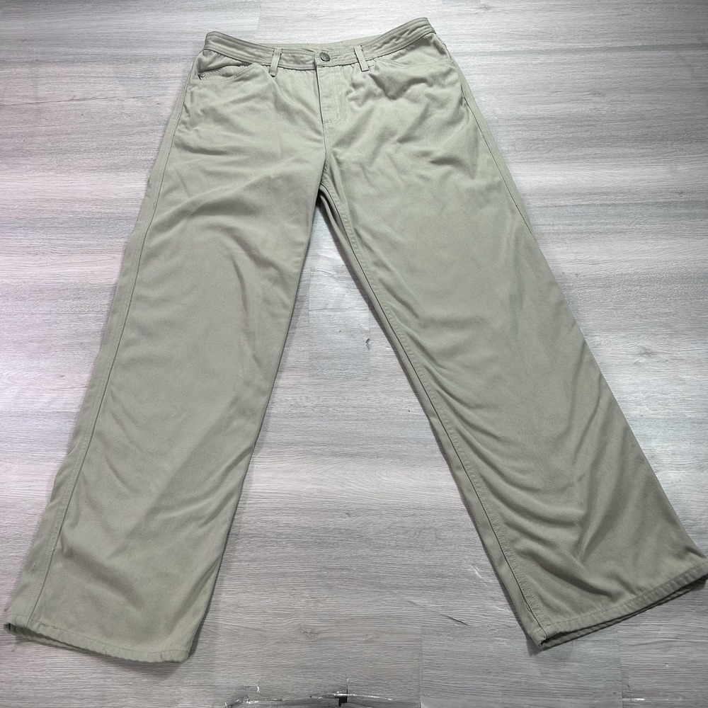 Patagonia Pants Mens 35 Khaki Canvas Hiking 5 Pocket Straight Leg Zip Fly Travel